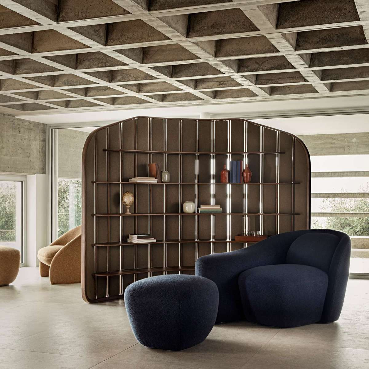 Loro Piana Palm Duet Chaise Lounge, view 3