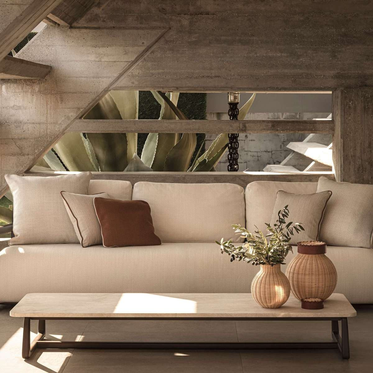 Rectangular Coffee Table Loro Piana The Delight Chairs by Exteta, view 2