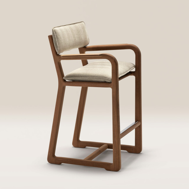 Loro Piana The Delight Chairs Bar Stool by Exteta