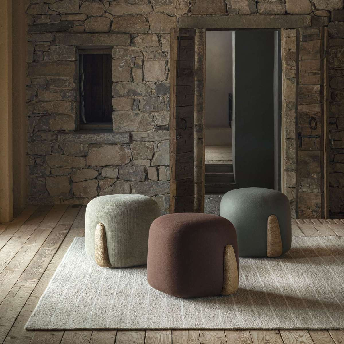 Loro Piana Apacheta Pouf, view 2