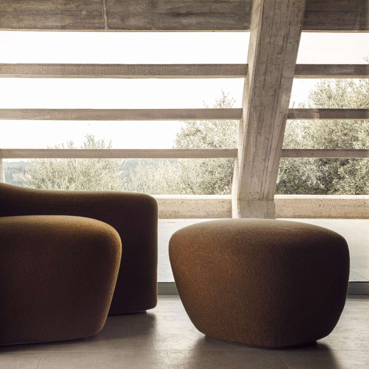 Loro Piana The Palm Pouf, view 3