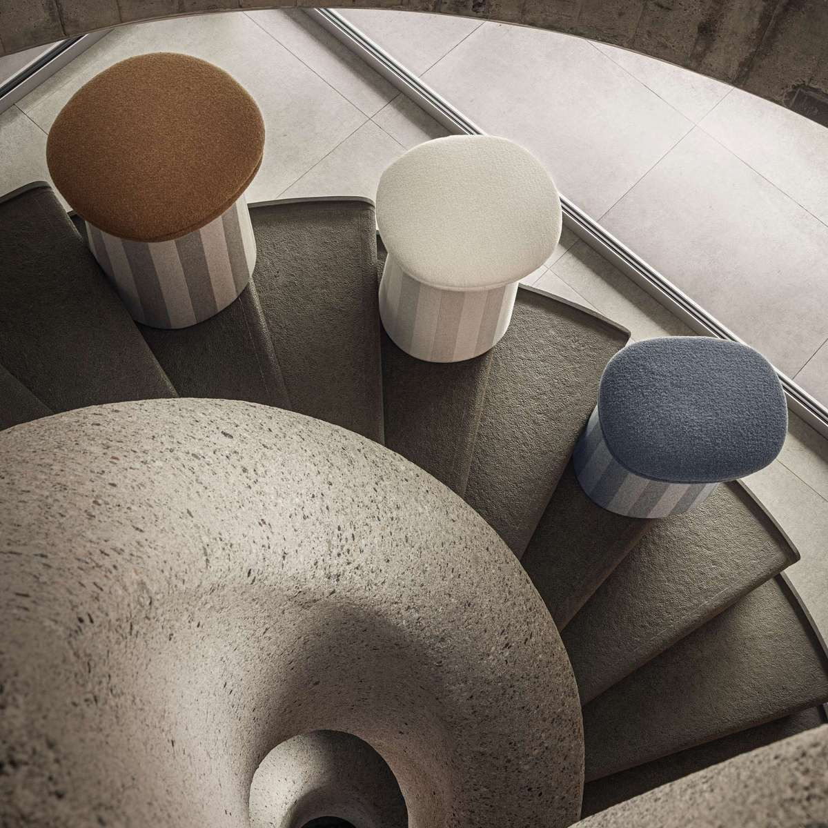 Loro Piana The Palm Low Pouf, view 4