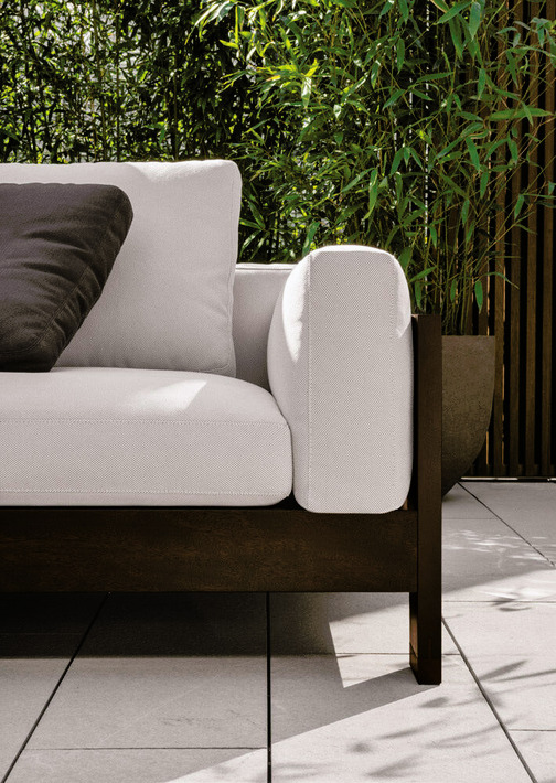Alison "Dark Brown" Outdoor Sofa, view 2