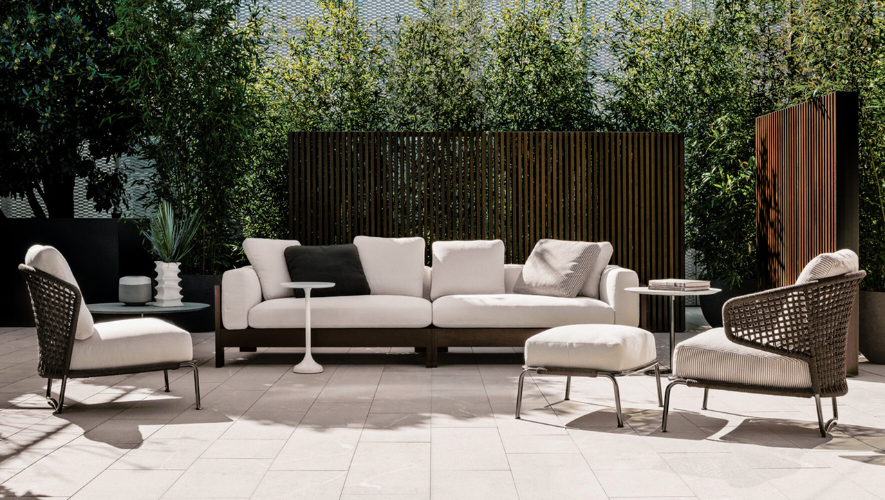 Alison "Dark Brown" Outdoor Sofa, view 4