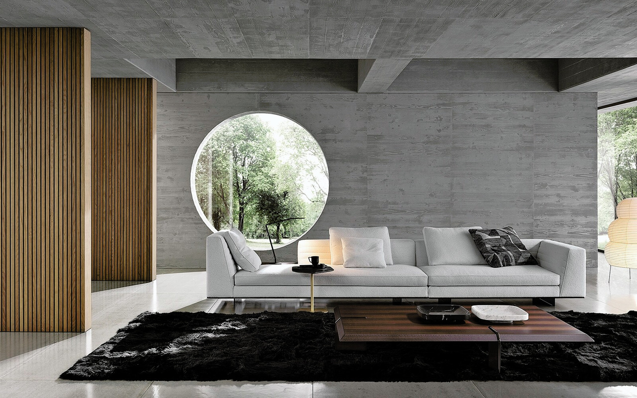 Alps Wool Rug by Minotti, view 3