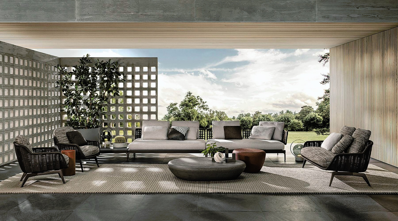 Belt Cord Outdoor Armchair