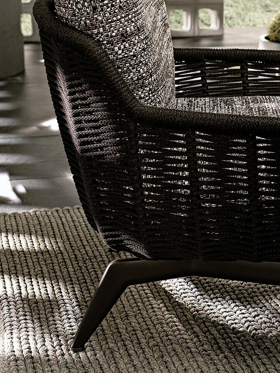 Belt Cord Outdoor Armchair, view 3