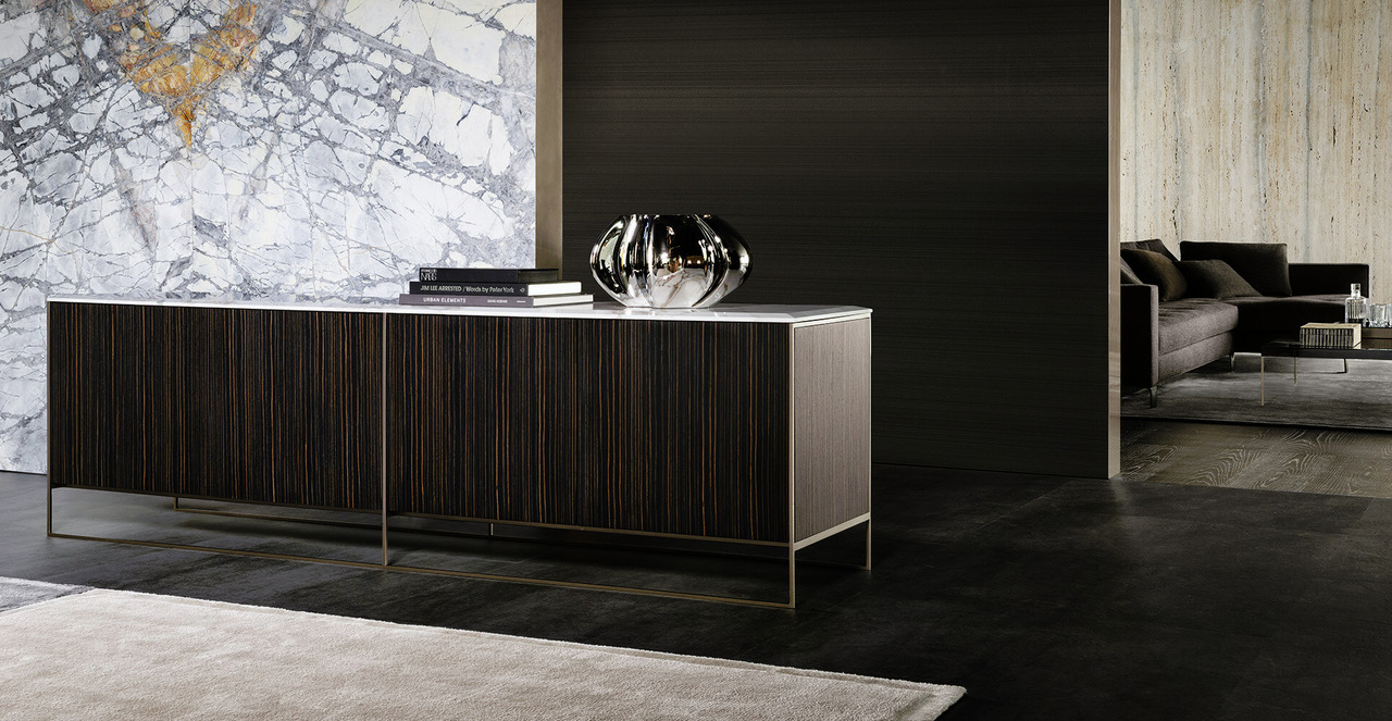 Calder Bronze Console by Minotti, view 4