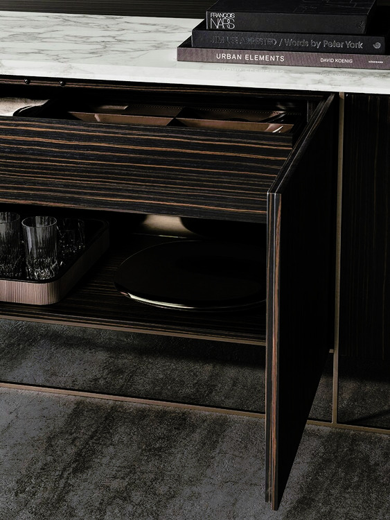 Calder Bronze Console by Minotti, view 5