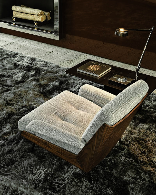 Daiki Armchair by Minotti, view 12