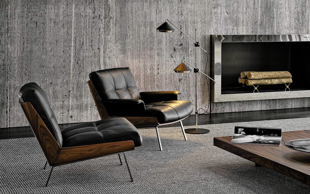 Daiki Armchair by Minotti, view 7