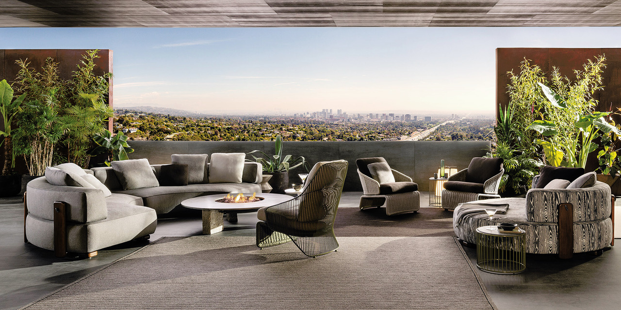 Florida Modular Outdoor Sofa by Minotti, view 16