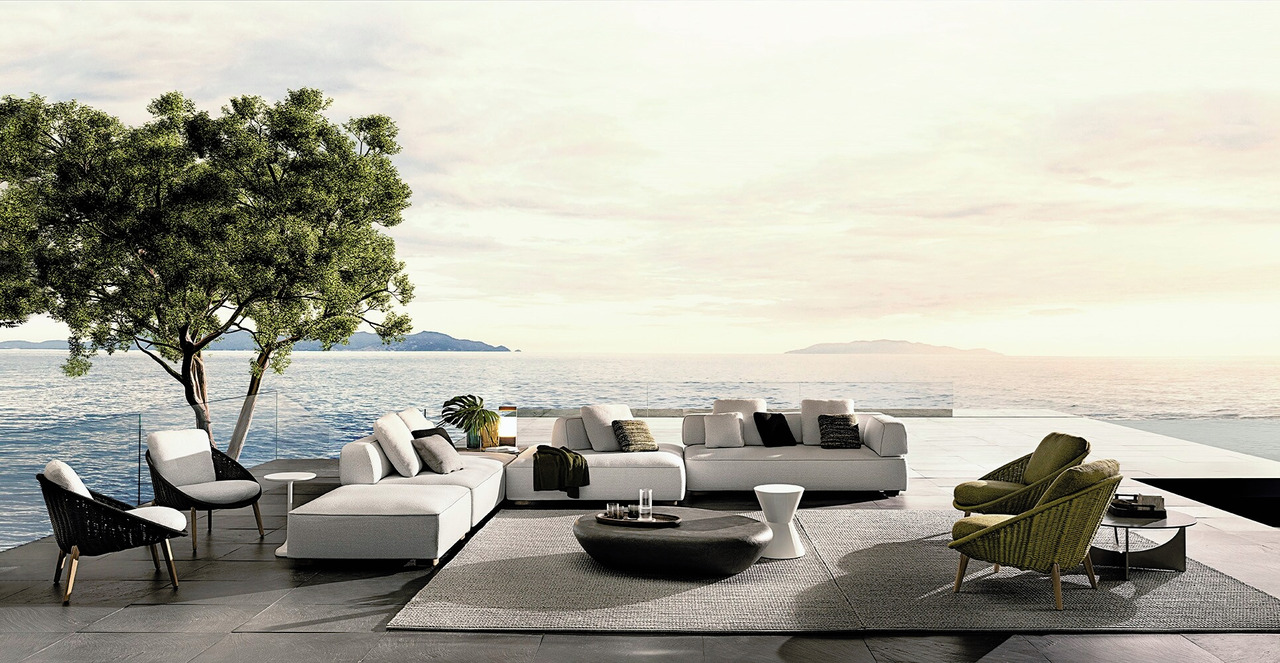 Florida Modular Outdoor Sofa by Minotti, view 5