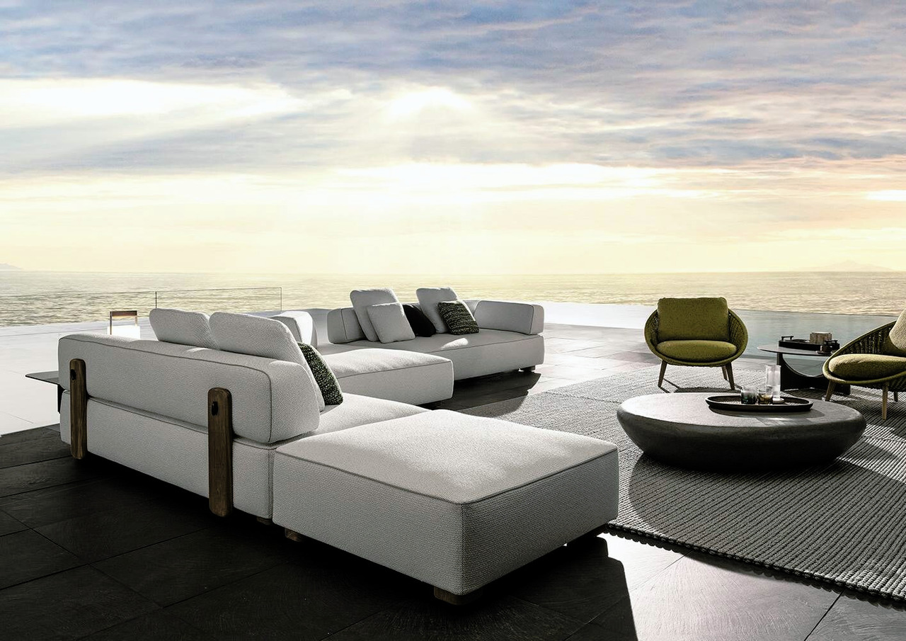 Florida Modular Outdoor Sofa by Minotti, view 6