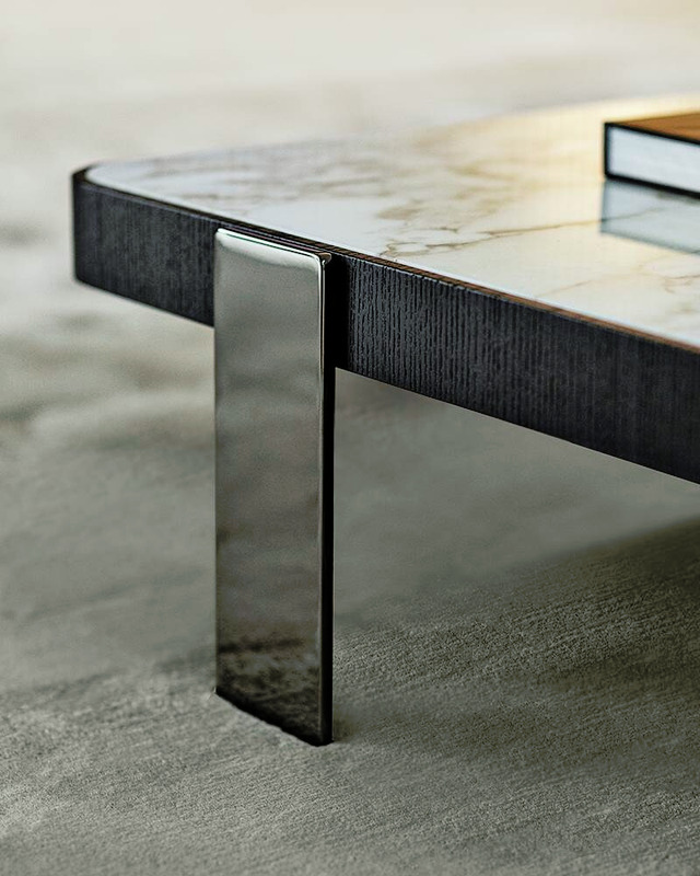 Mattia Coffee Table by Minotti, view 2
