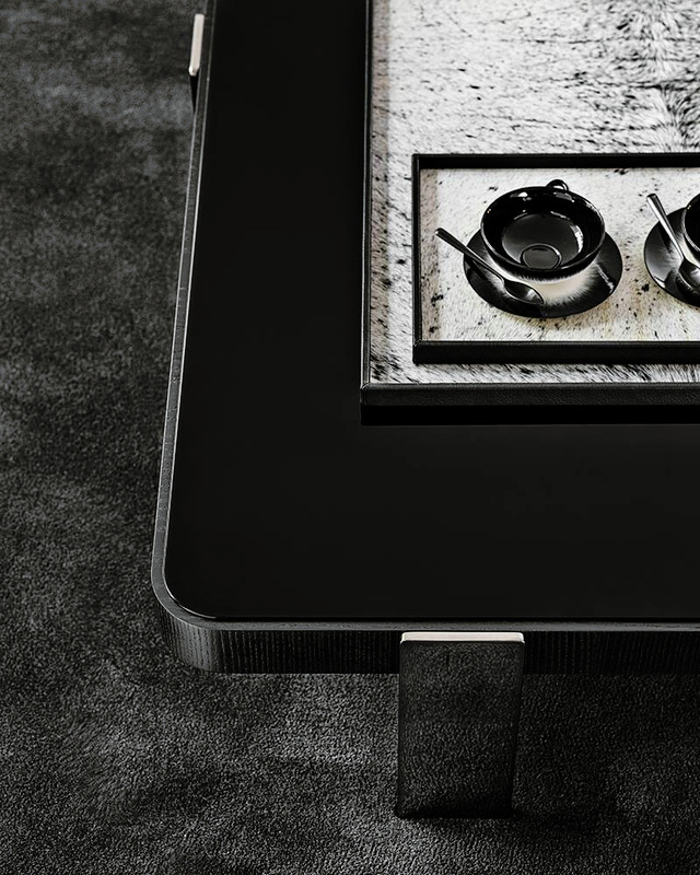 Mattia Coffee Table by Minotti, view 4