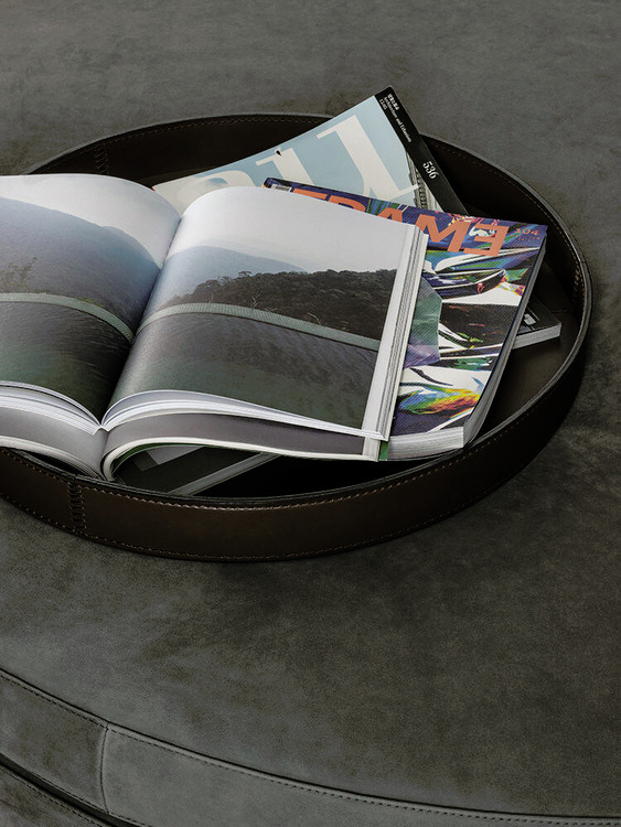 Mik Saddle Leather Tray, view 2