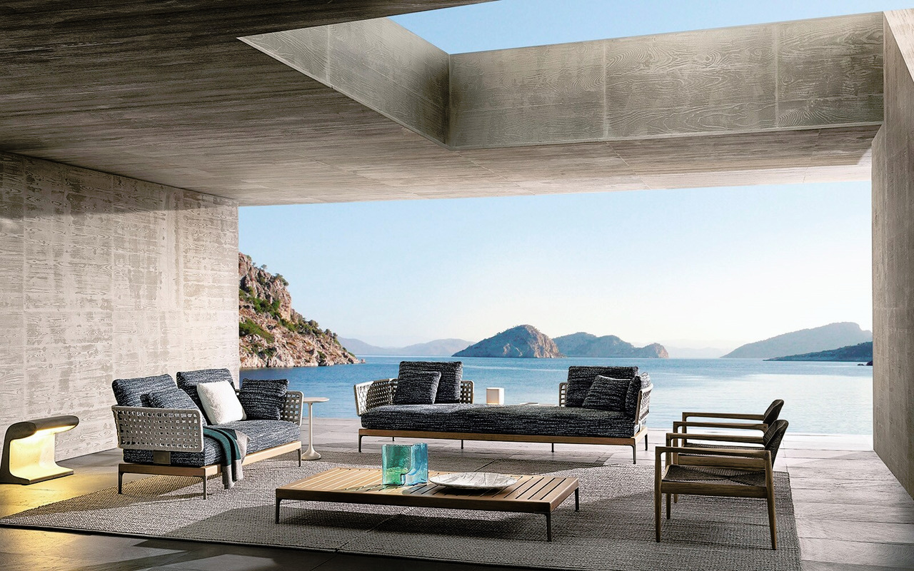 Patio Teak Modular Sofa