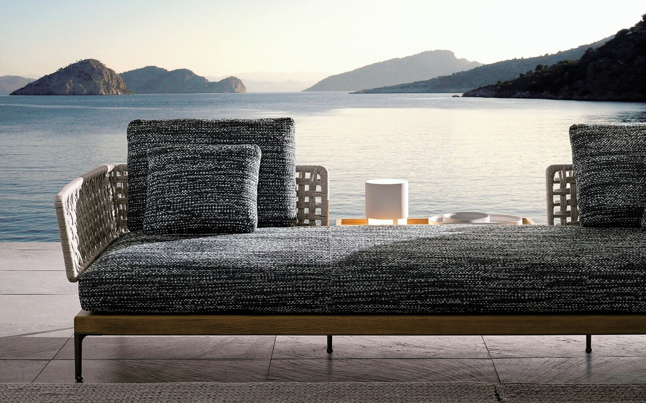 Patio Teak Modular Sofa, view 2