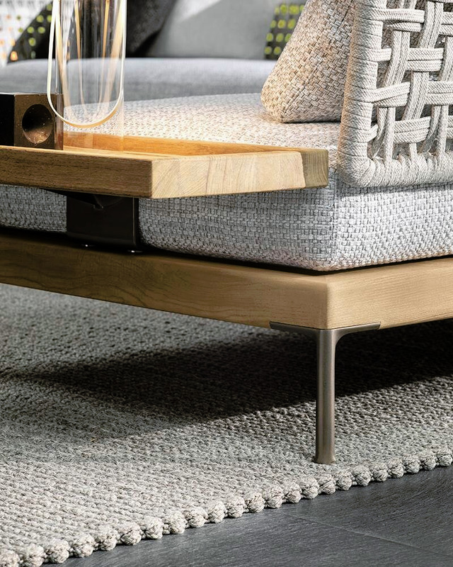 Patio Teak Modular Sofa, view 9
