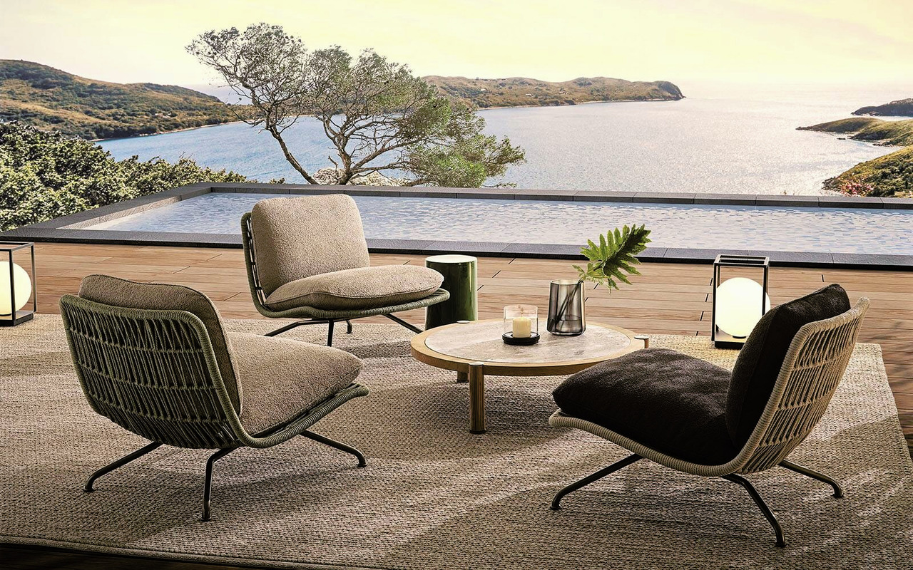 Pattie "Cord" Outdoor Armchair, view 3