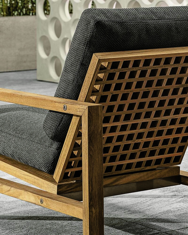 Quadrado Outdoor Armchair, view 3