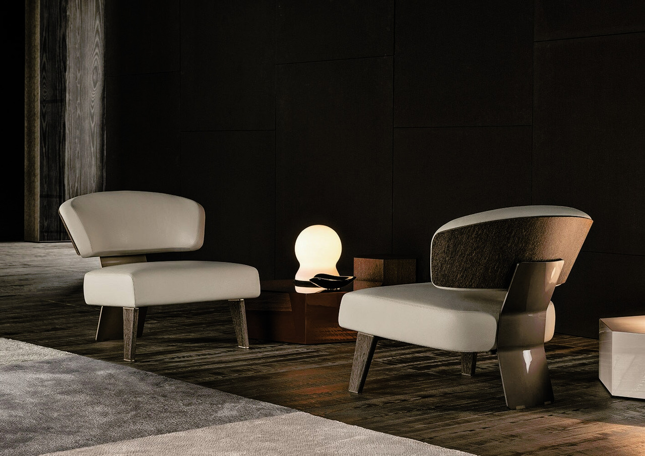 Reeves Wood Armchair by Minotti