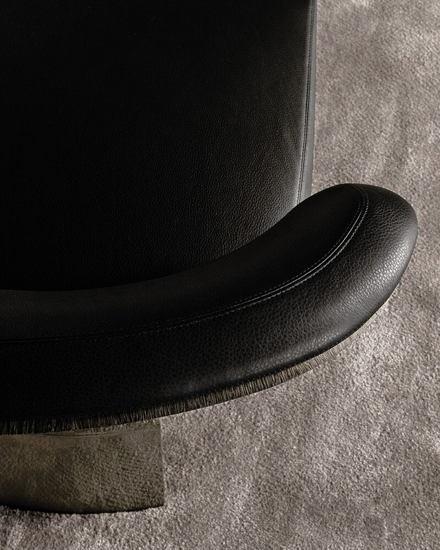 Reeves Wood Armchair by Minotti, view 4