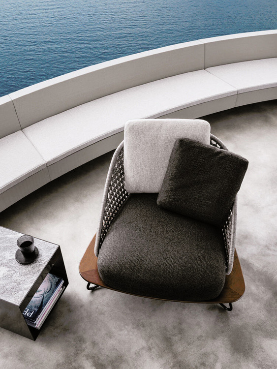 Rivera Outdoor Armchair, view 3