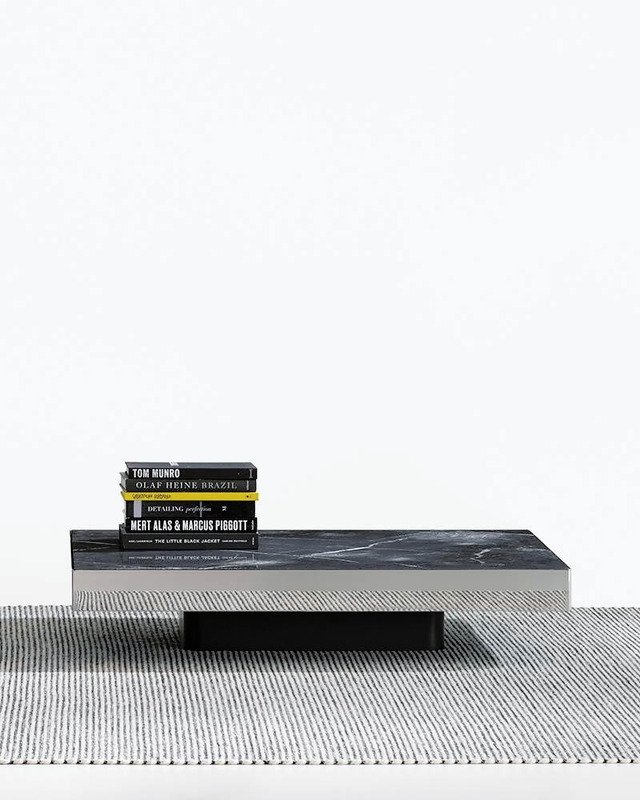 Solid Steel Coffee Table, view 3