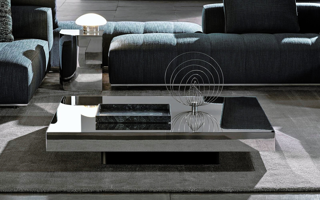 Solid Steel Coffee Table, view 5