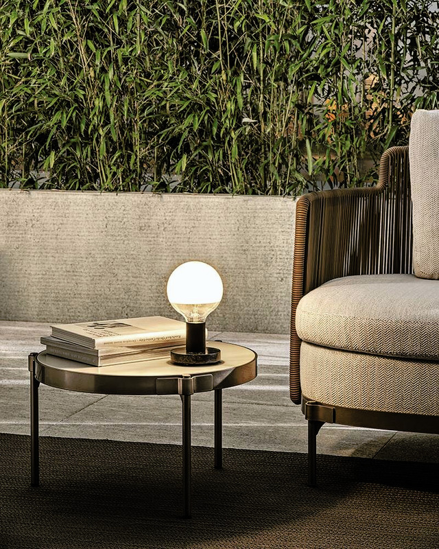 Tape Outdoor Side Table by Minotti, view 2