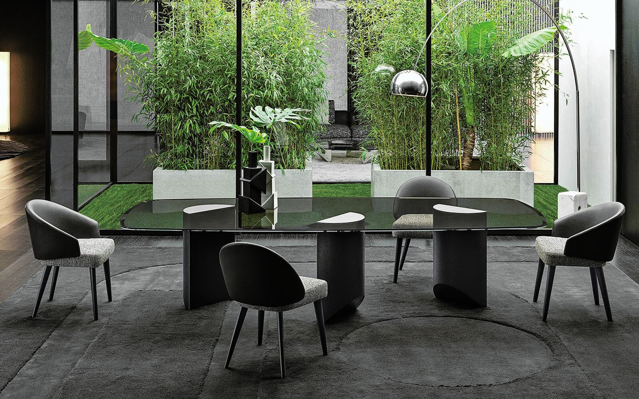 Wedge Dining Table by Minotti, view 2