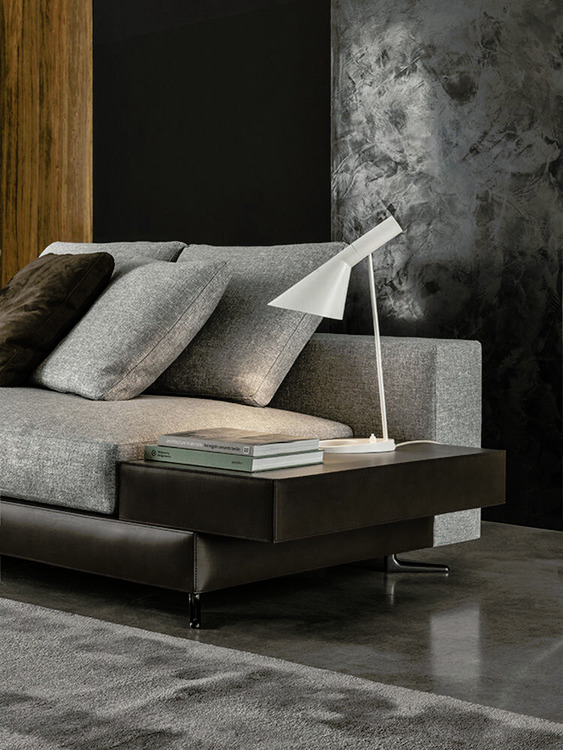White "Saddle-Hide" Side Table, view 13