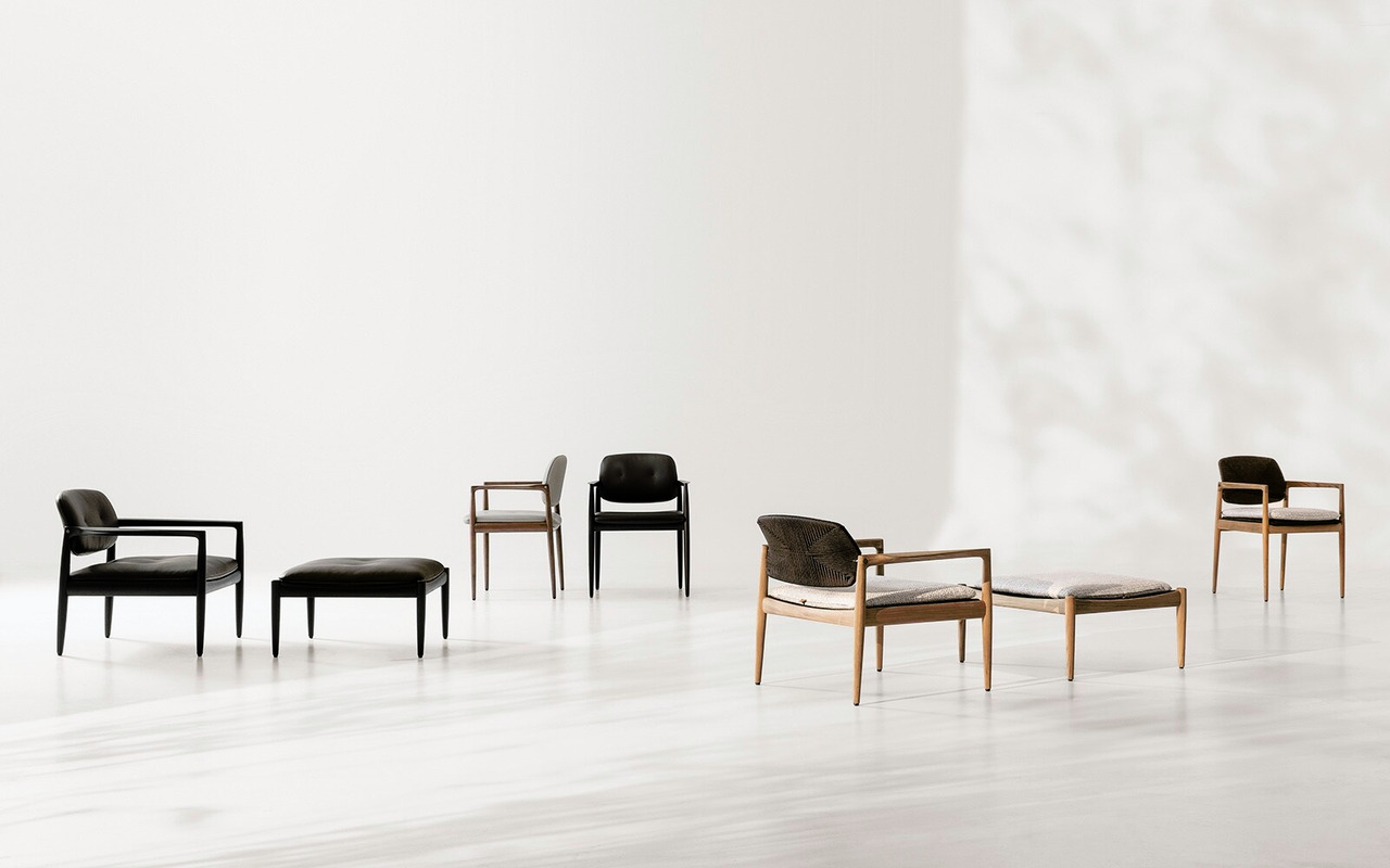 Yoko Designer Armchair by Minotti, view 2