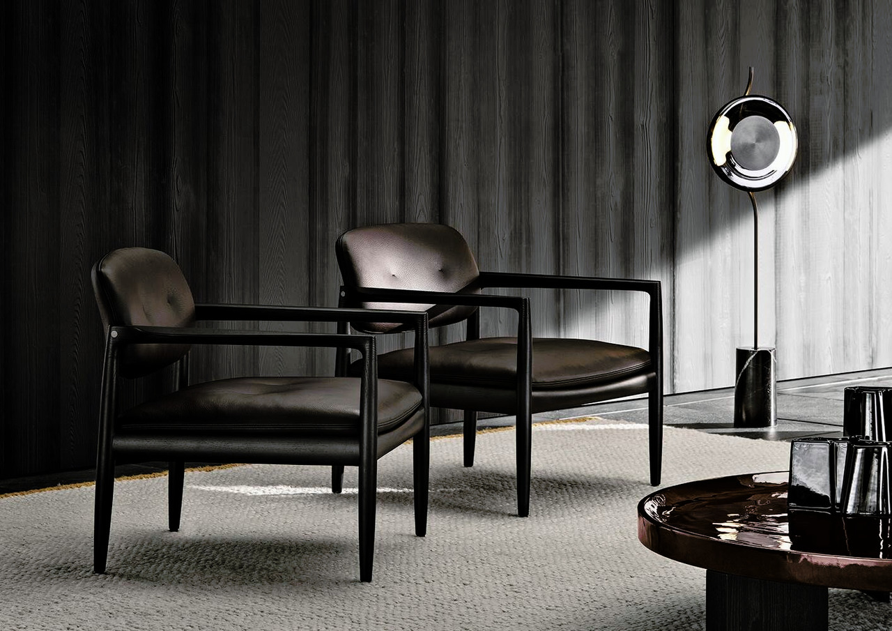 Yoko Designer Armchair by Minotti, view 10