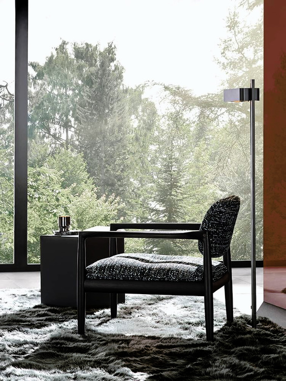 Yoko Designer Armchair by Minotti, view 8