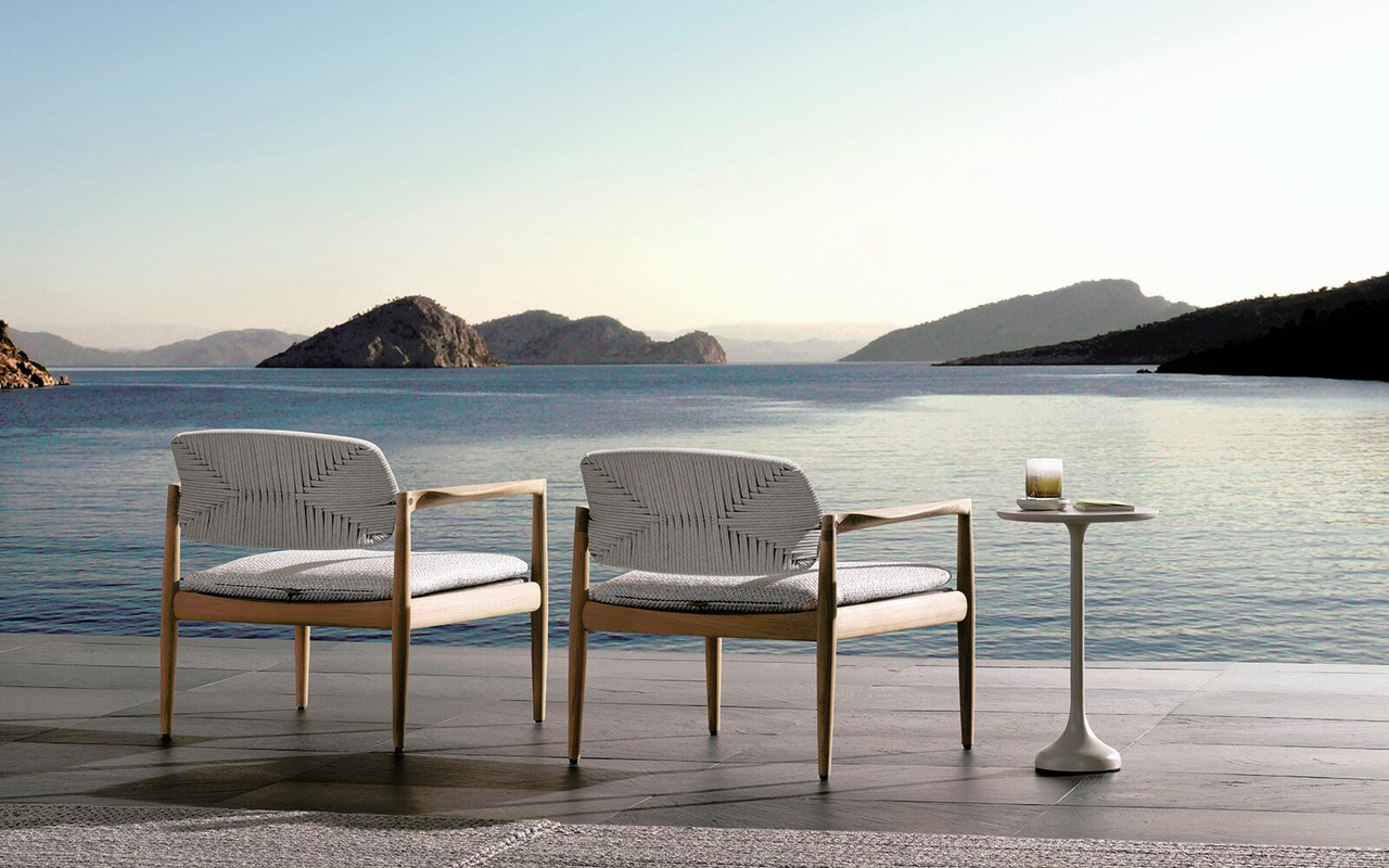 Yoko Cord Outdoor Armchair, view 4