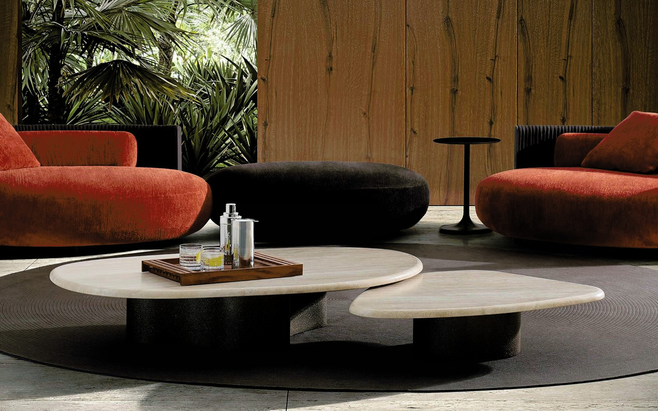 Bézier Outdoor Coffee Tables | Minotti, view 2