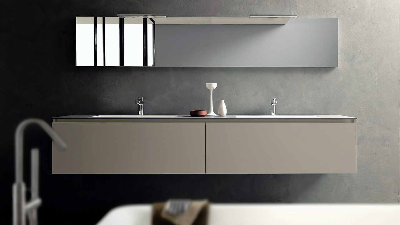 Light Bathroom Furniture by Modulnova