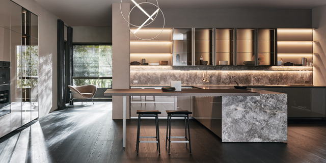 Molteni&C Flair Wall Unit Kitchen System