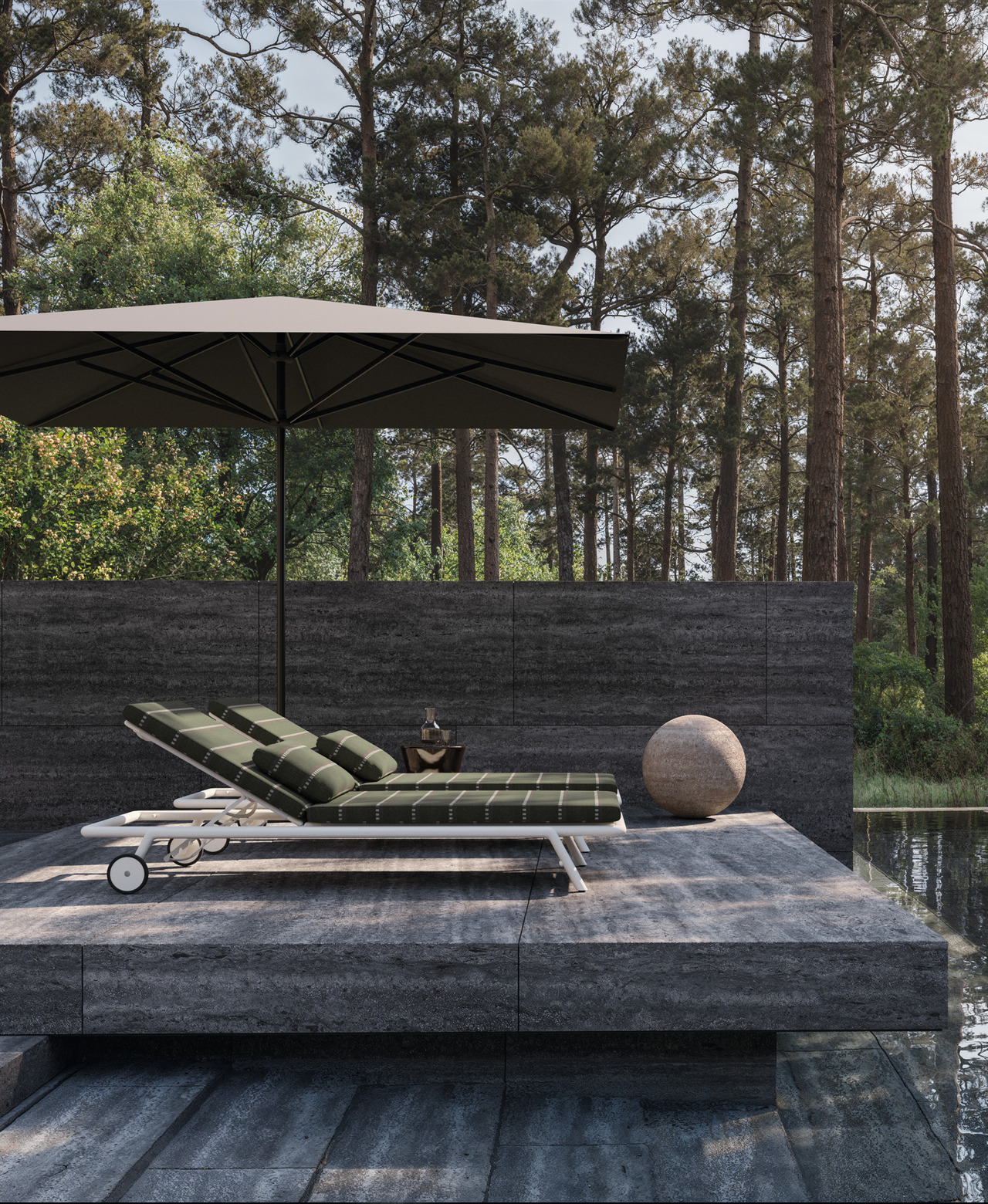 Molteni&C Soleva Chaise Lounge, view 2