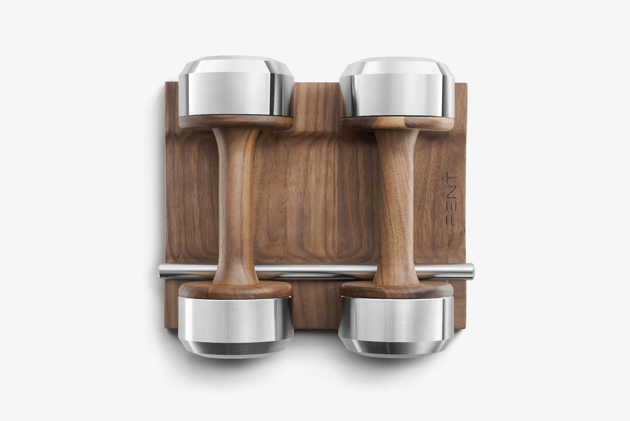 COLMIA™ Dumbbell Pair with Wooden Stand