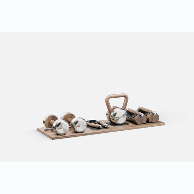 DEHA™ Compact Fitness Set on a Wooden Stand