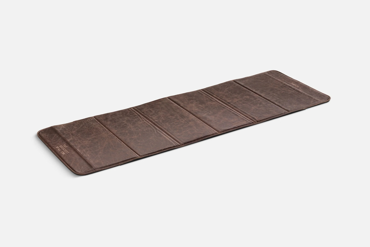 Vintage Brown Exercise Mat, view 3