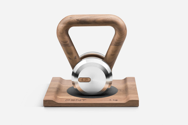 LOVA™ Kettlebell with Wooden Stand