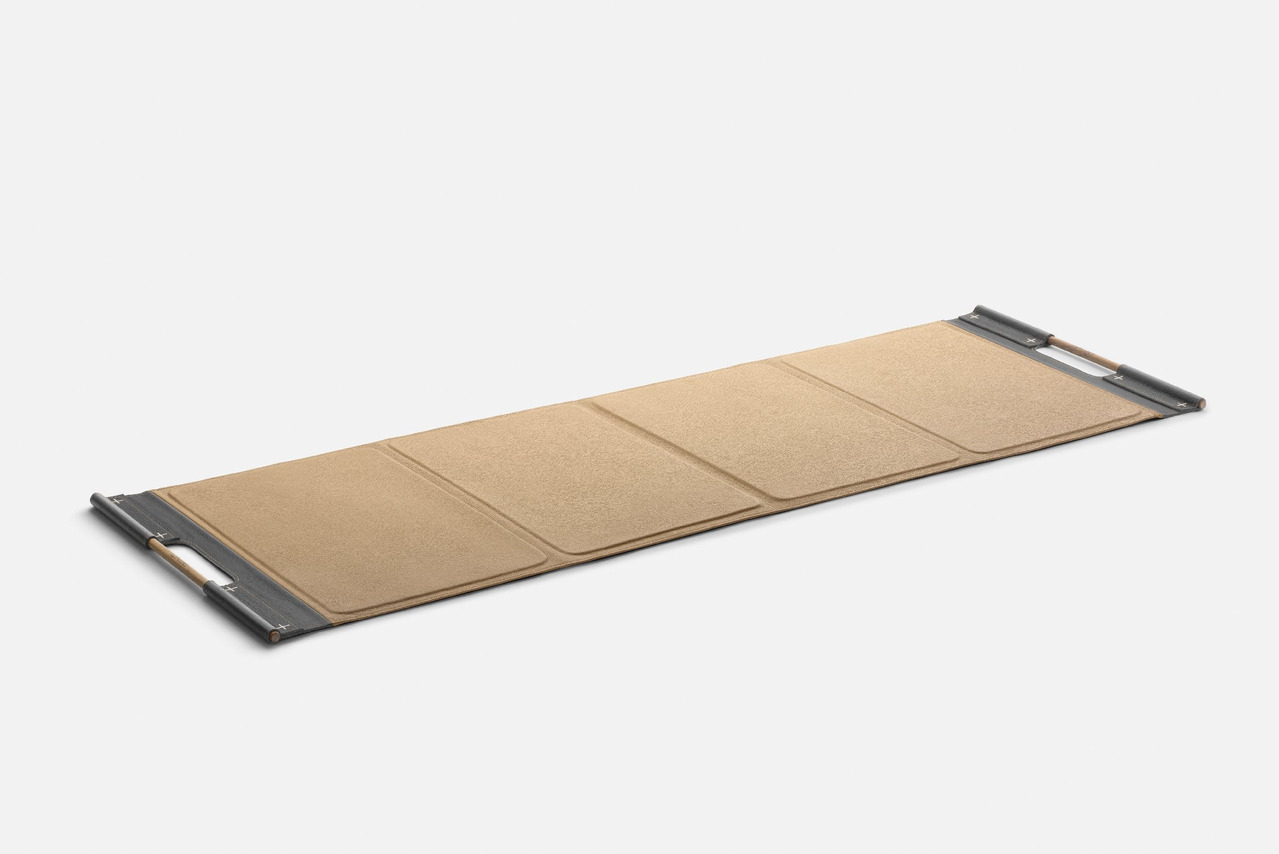 MATA™ Handmade Leather Fitness Mat, Large, view 3