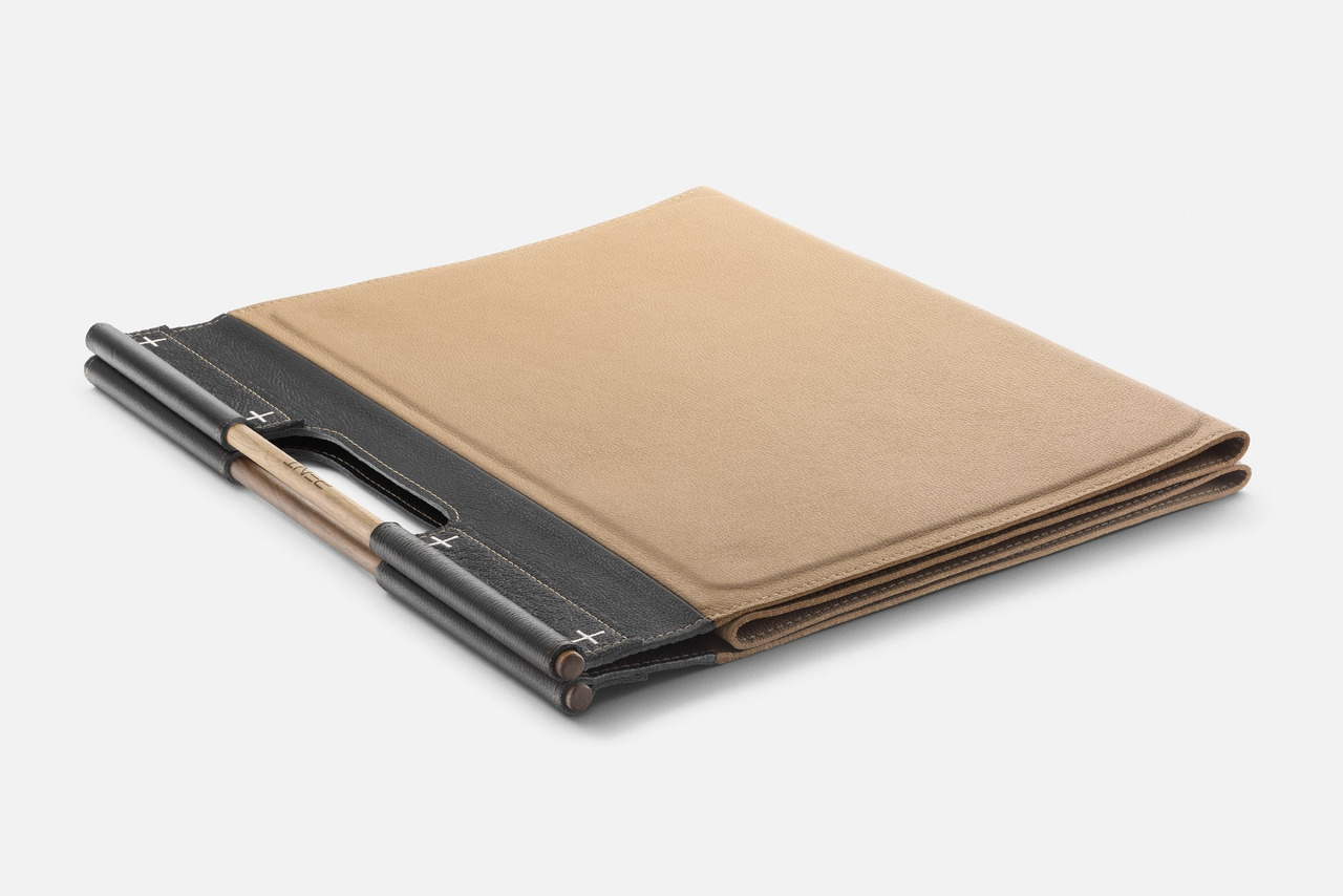 MATA™ Handmade Leather Fitness Mat, Large, view 4