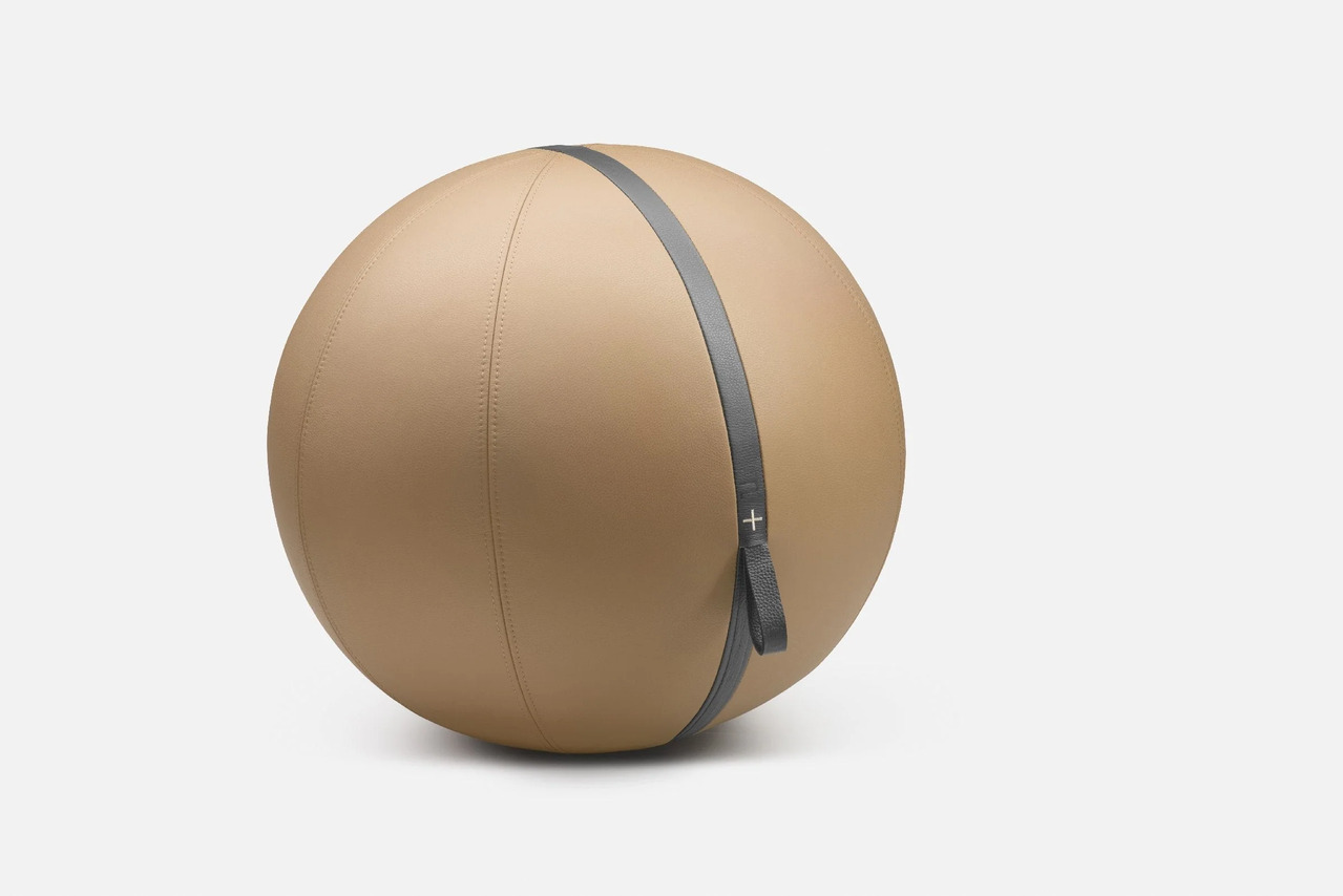 MESNA™ Premium Leather Fitness Ball, view 4