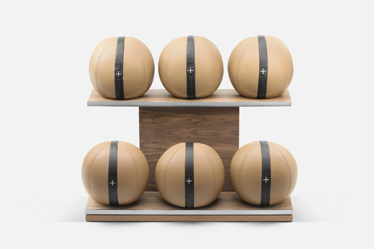 MOXA™ Set, Weighted Exercise Balls with Horizontal Stand